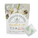 I&US Germany Derma 4-Chamber Mite Care Capsule Laundry Detergent 50 Count Ultra Concentrated Anti-Fading Lily Scent _ Made in Korea